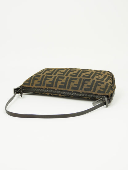 FENDI ZUCCA CRESCENT SHOULDER BAG