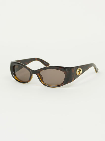GUCCI TORTOISE SHELL SUNGLASSES