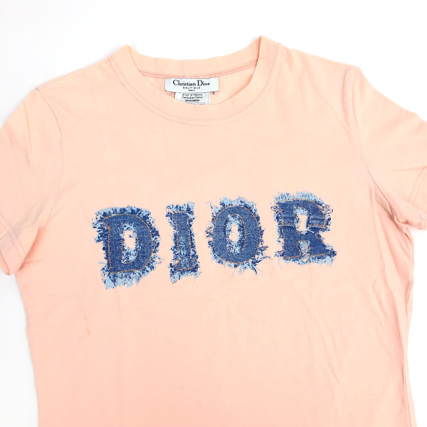 CHRISTIAN DIOR DENIM PRINT T-SHIRT