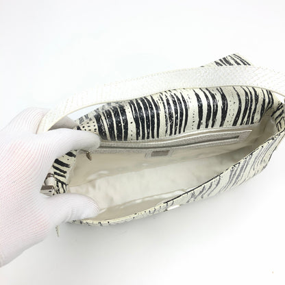 FENDI PYTHON SNAKESKIN BAGUETTE SHOULDER BAG