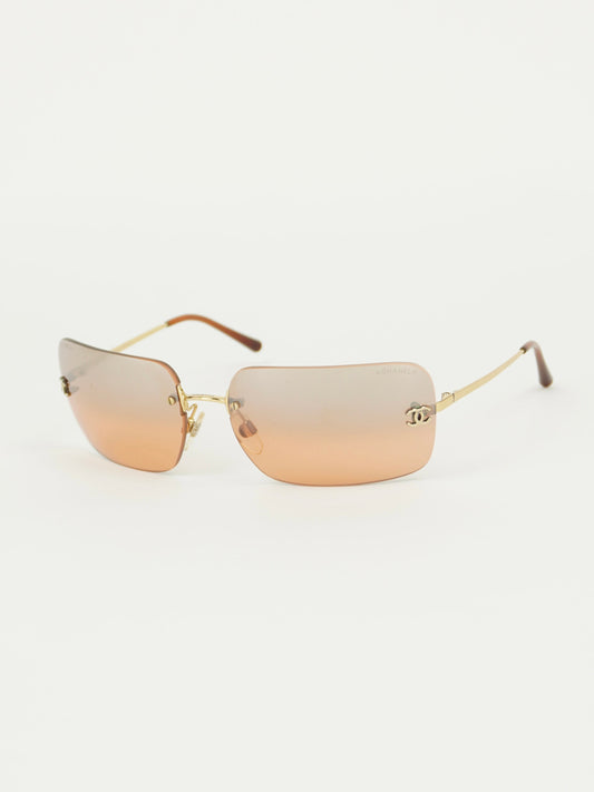 CHANEL RIMLESS SUNGLASSES
