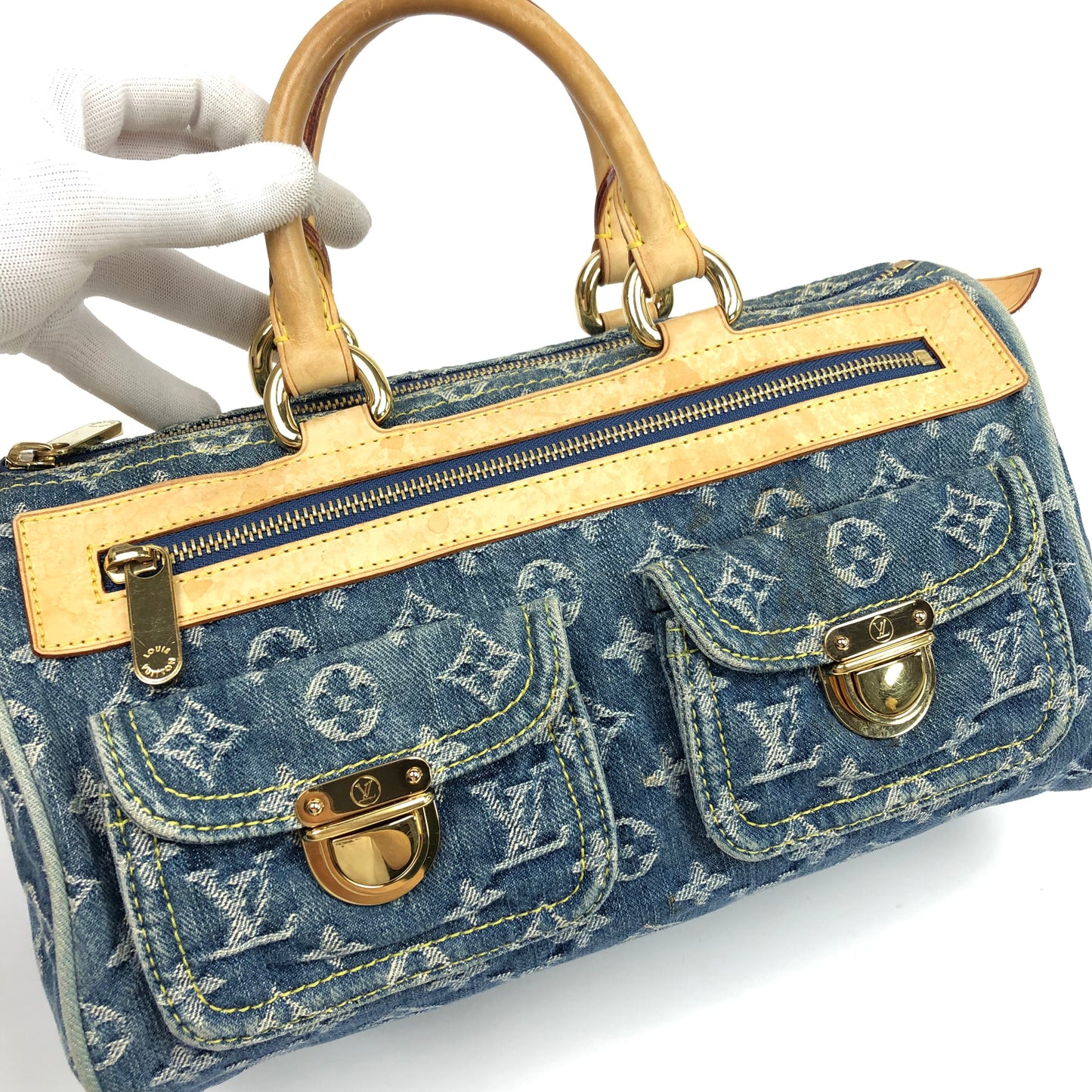 LOUIS VUITTON DENIM NEO SPEEDY BAG