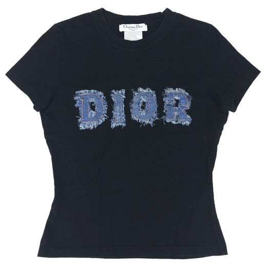 CHRISTIAN DIOR DENIM PRINT T-SHIRT