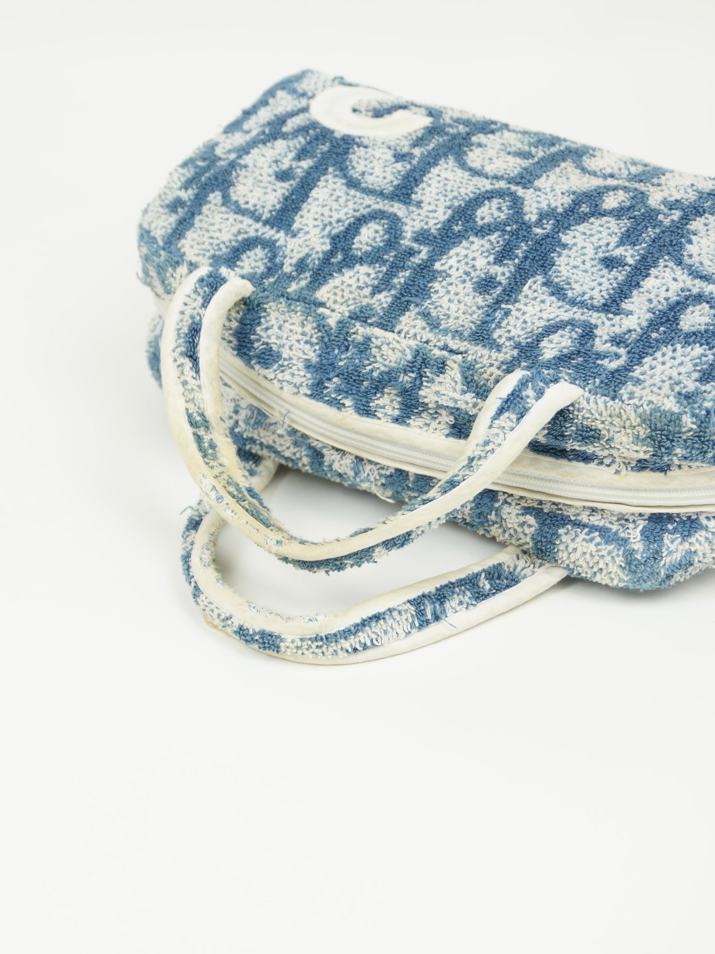 CHRISTIAN DIOR MONOGRAM TERRY CLOTH TOWEL BAG