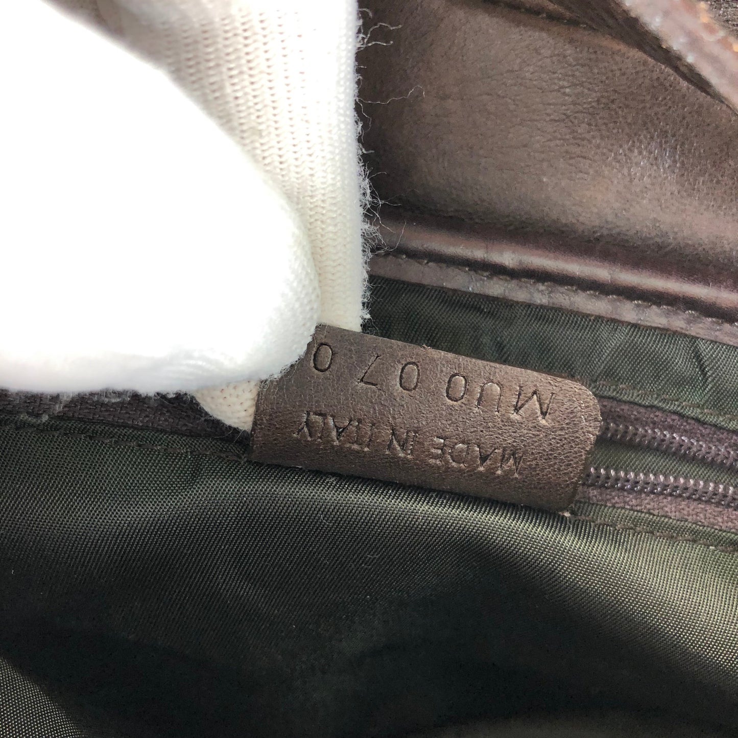 CHRISTIAN DIOR BROWN LEATHER SADDLE BAG