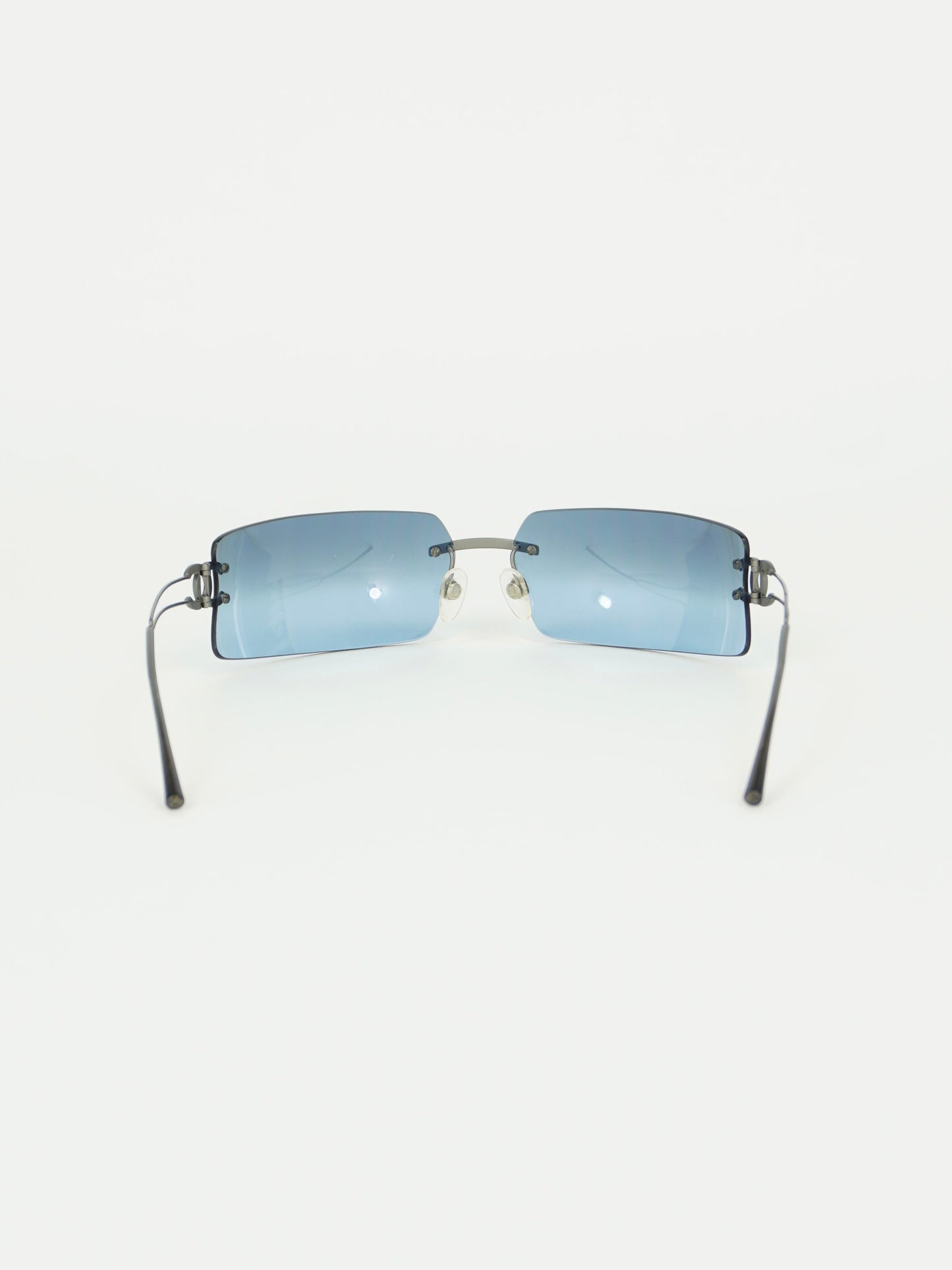 CHANEL RIMLESS RHINESTONE SUNGLASSES