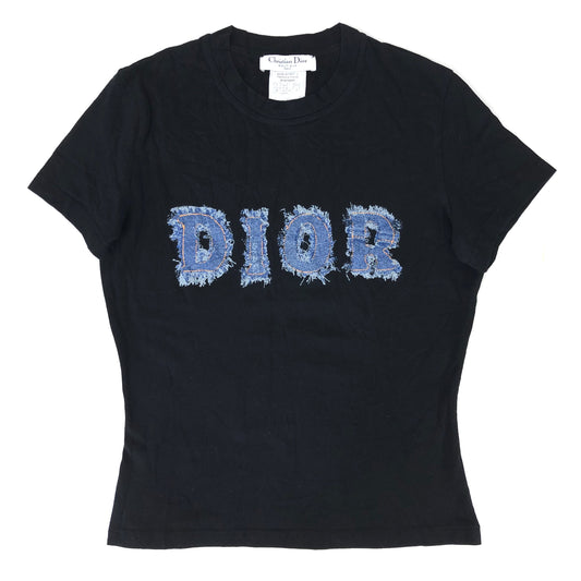 CHRISTIAN DIOR DENIM PRINT T-SHIRT