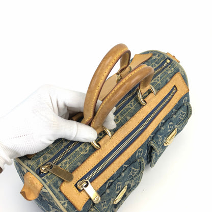 LOUIS VUITTON NEO SPEEDY DENIM BAG