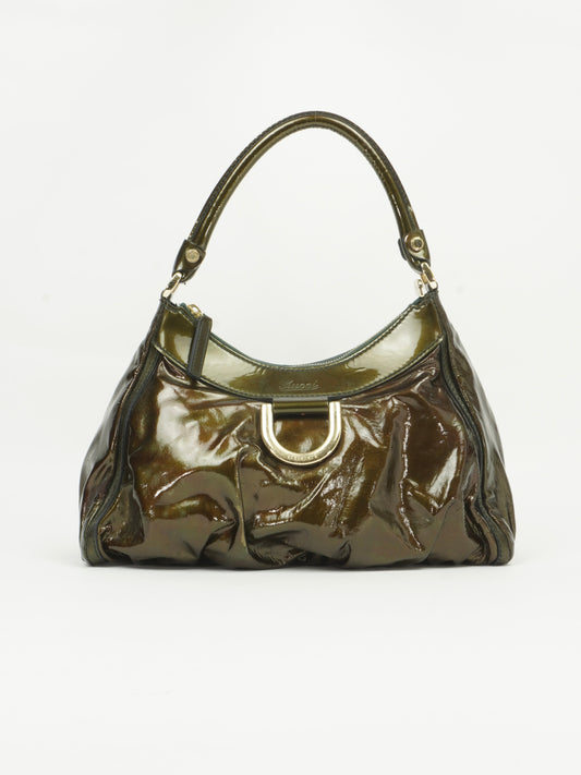 GUCCI PATENT LEATHER ABBEY BAG