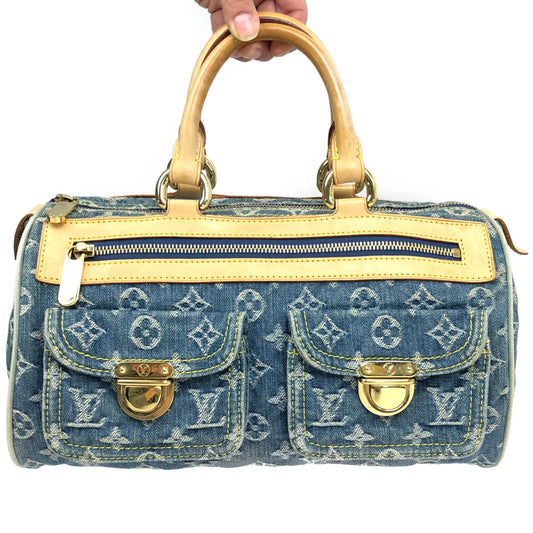 LOUIS VUITTON NEO SPEEDY DENIM BAG