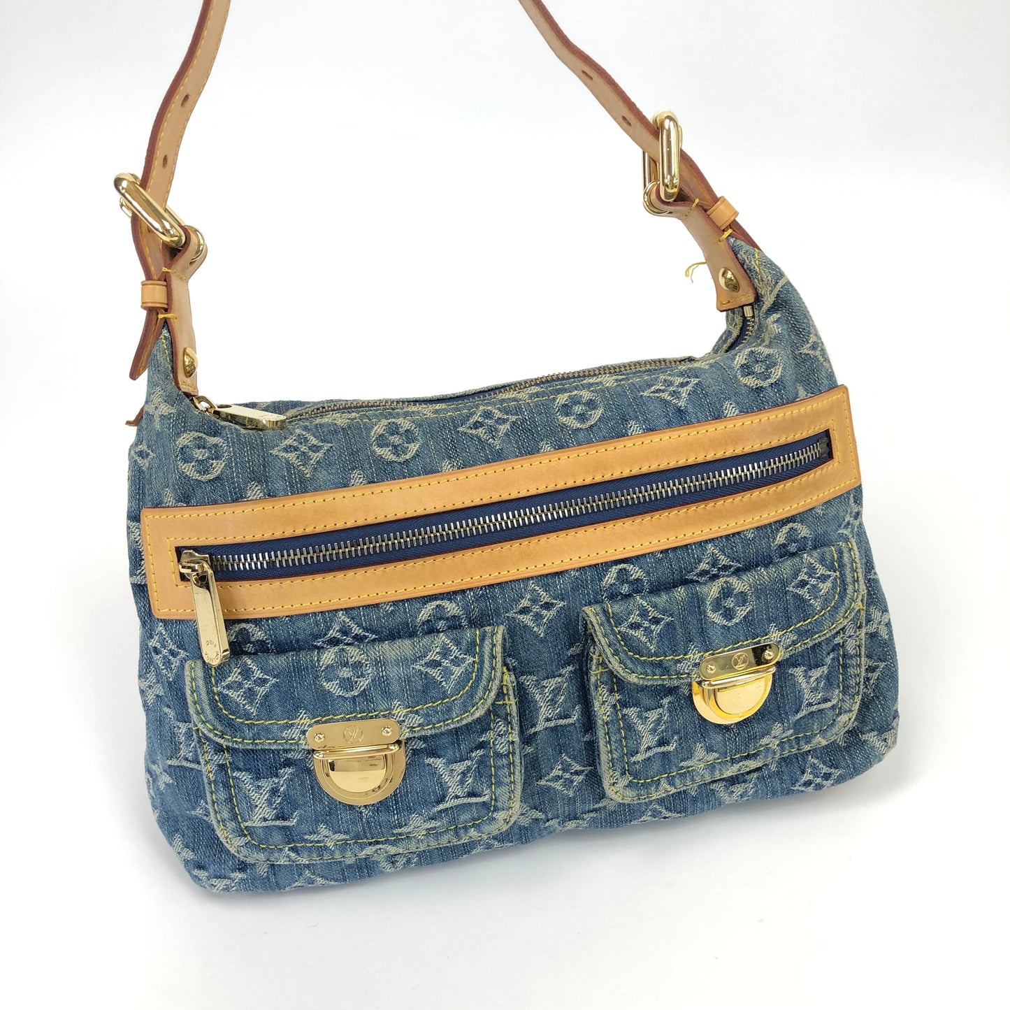 LOUIS VUITTON BAGGY PM DENIM SHOULDER BAG