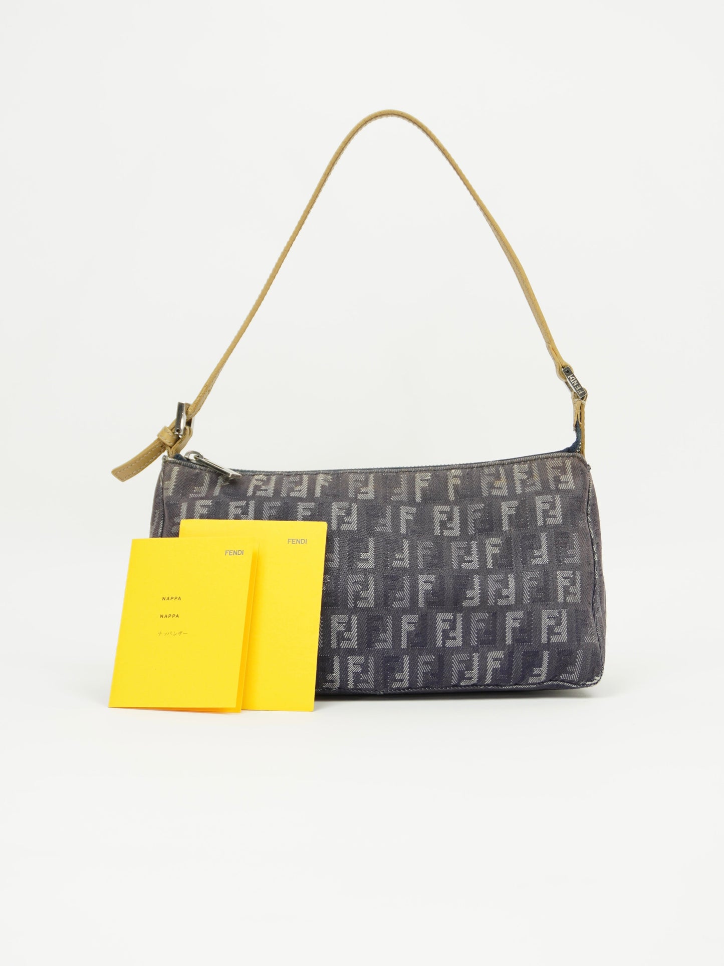 FENDI DENIM ZUCCA SHOULDER BAG
