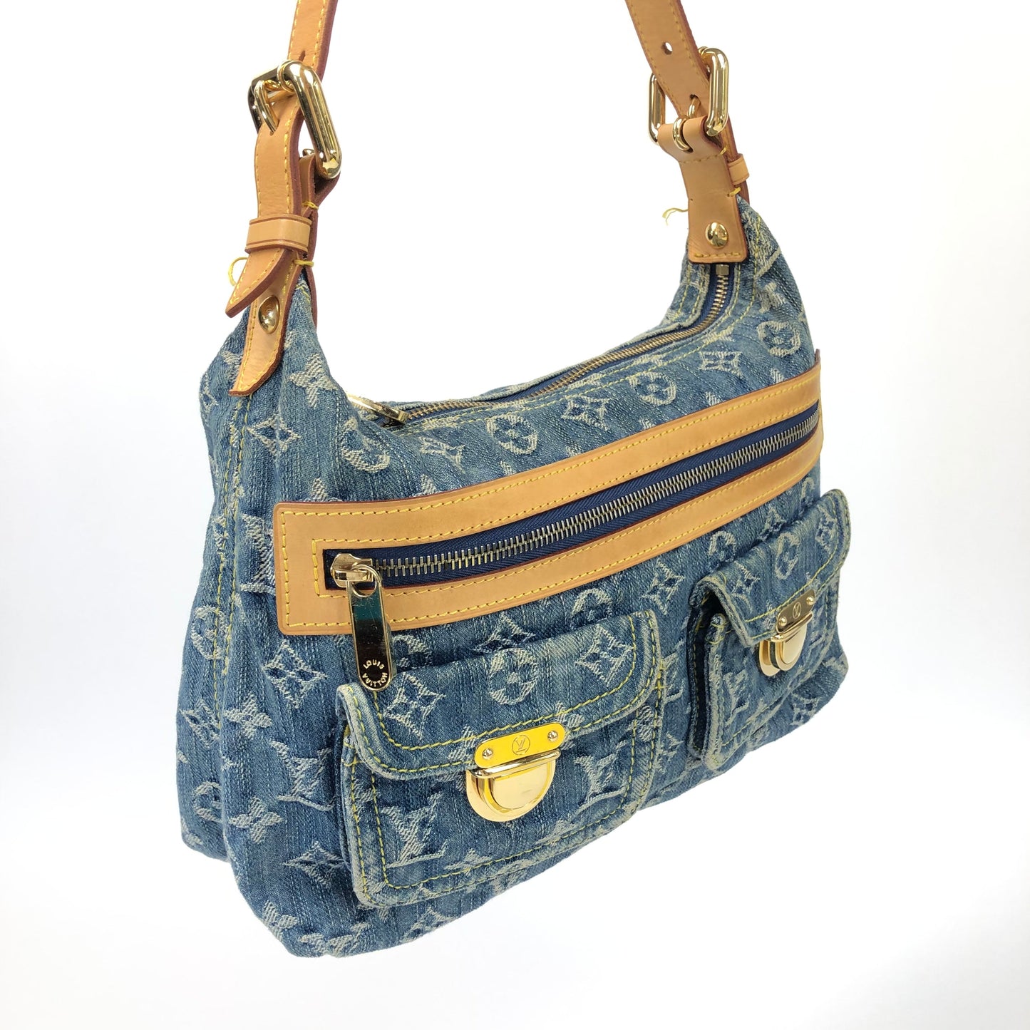 LOUIS VUITTON BAGGY PM DENIM SHOULDER BAG