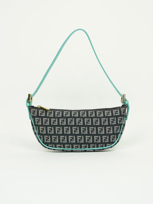 FENDI ZUCCA CRESCENT BAG