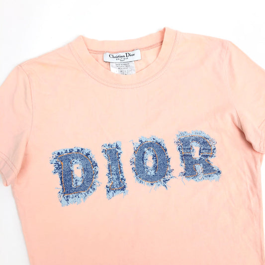 CHRISTIAN DIOR DENIM PRINT T-SHIRT