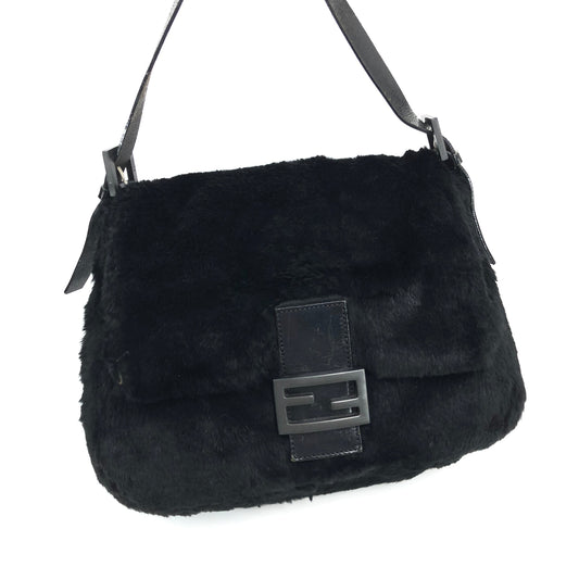 FENDI MINK FUR MAMA BAGUETTE SHOULDER BAG