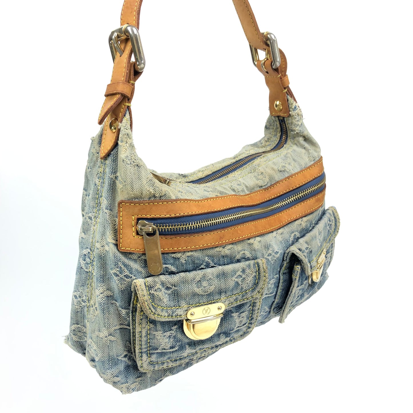 LOUIS VUITTON BAGGY PM DENIM SHOULDER BAG