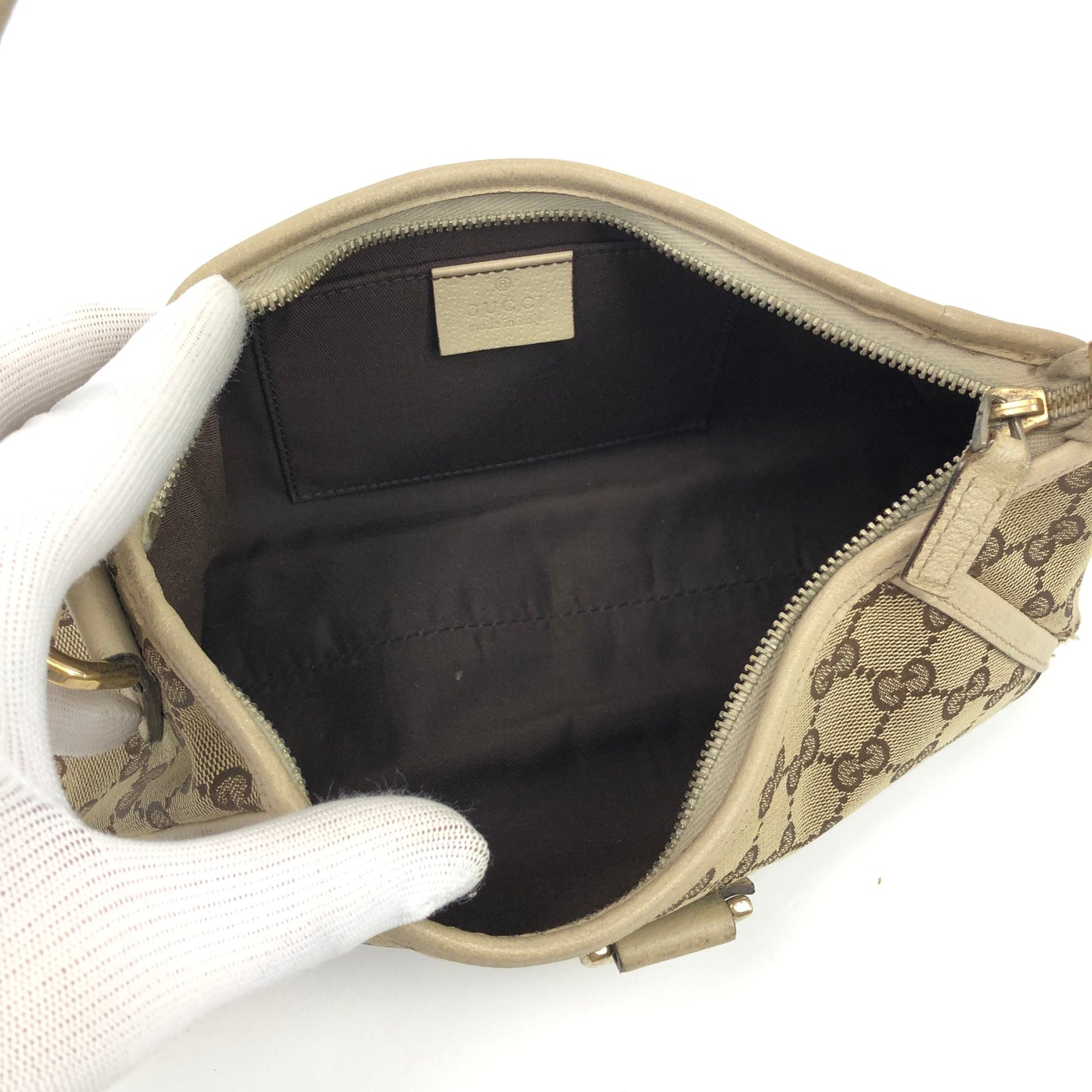 GUCCI MONOGRAM SHOULDER BAG