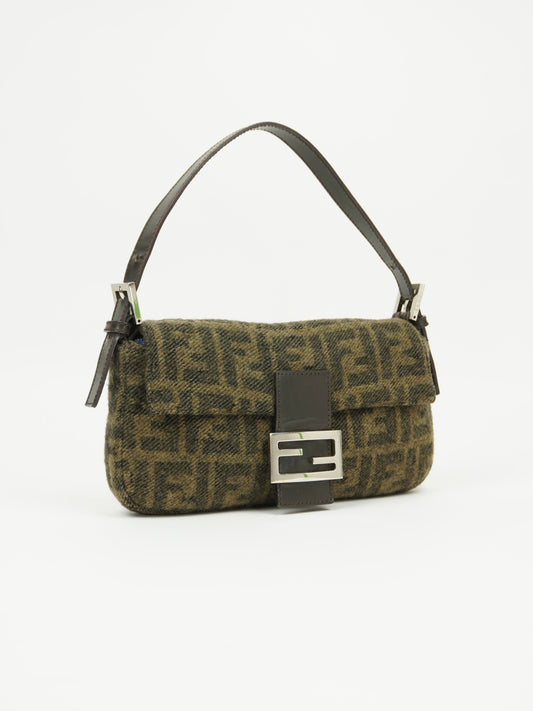 FENDI CASHMERE WOOL BAGUETTE