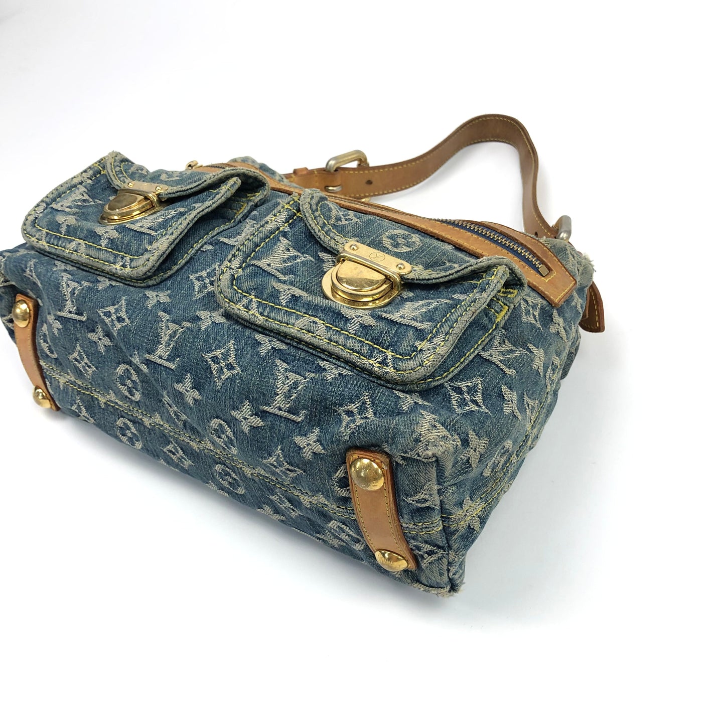 LOUIS VUITTON BAGGY PM DENIM SHOULDER BAG