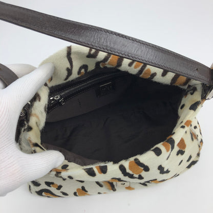 FENDI CALF HAIR MAMA BAGUETTE BAG