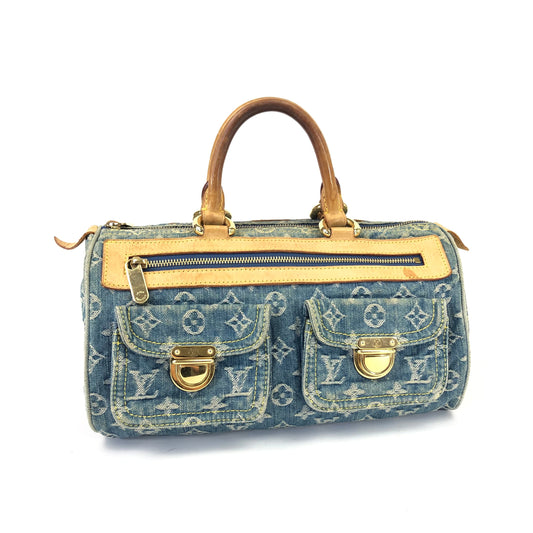 LOUIS VUITTON NEO SPEEDY DENIM BAG