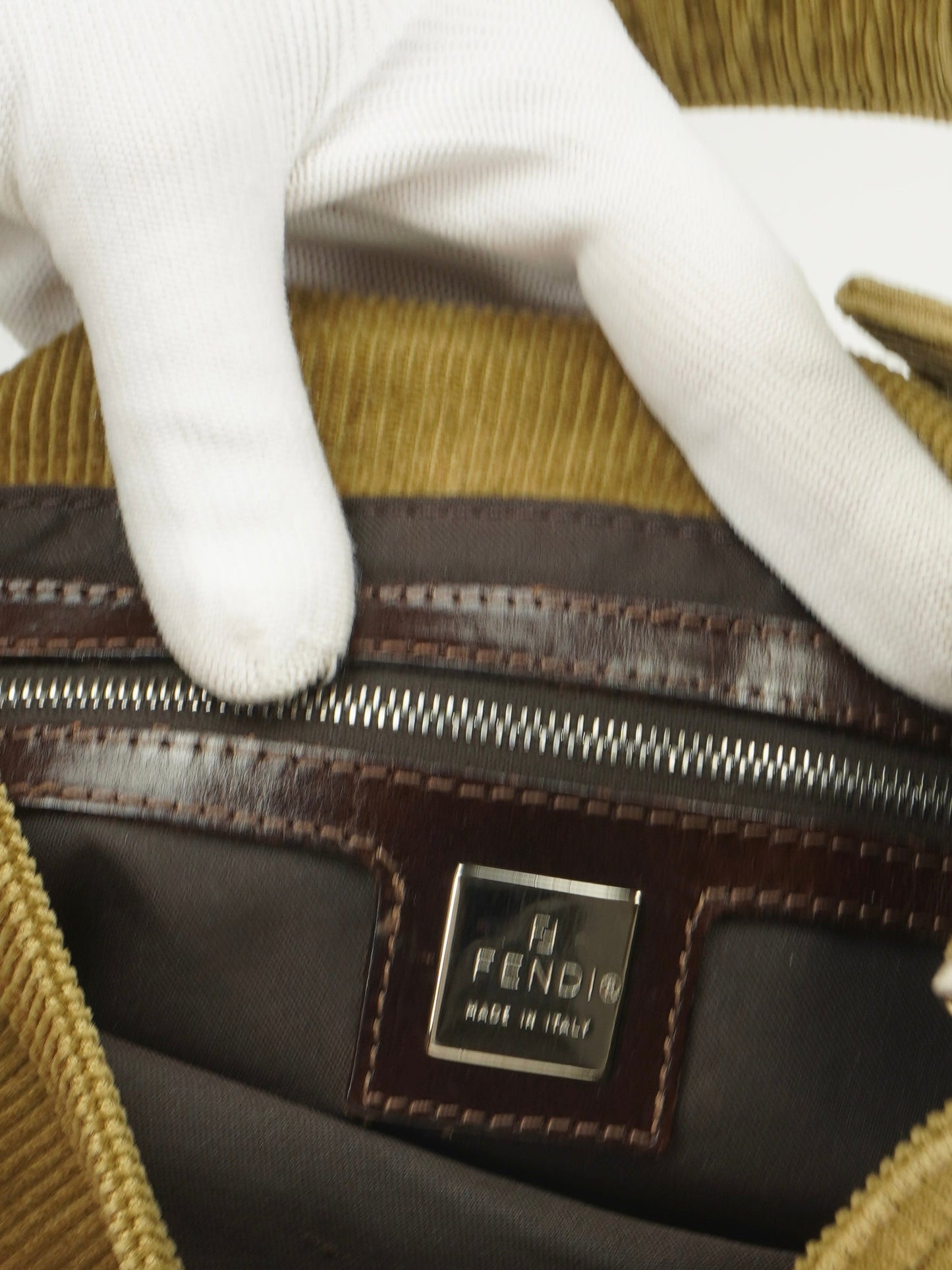 FENDI CORDUROY BAGUETTE