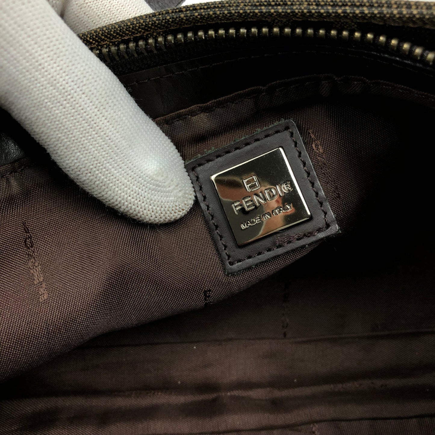 FENDI ZUCCA SHOULDER BAG