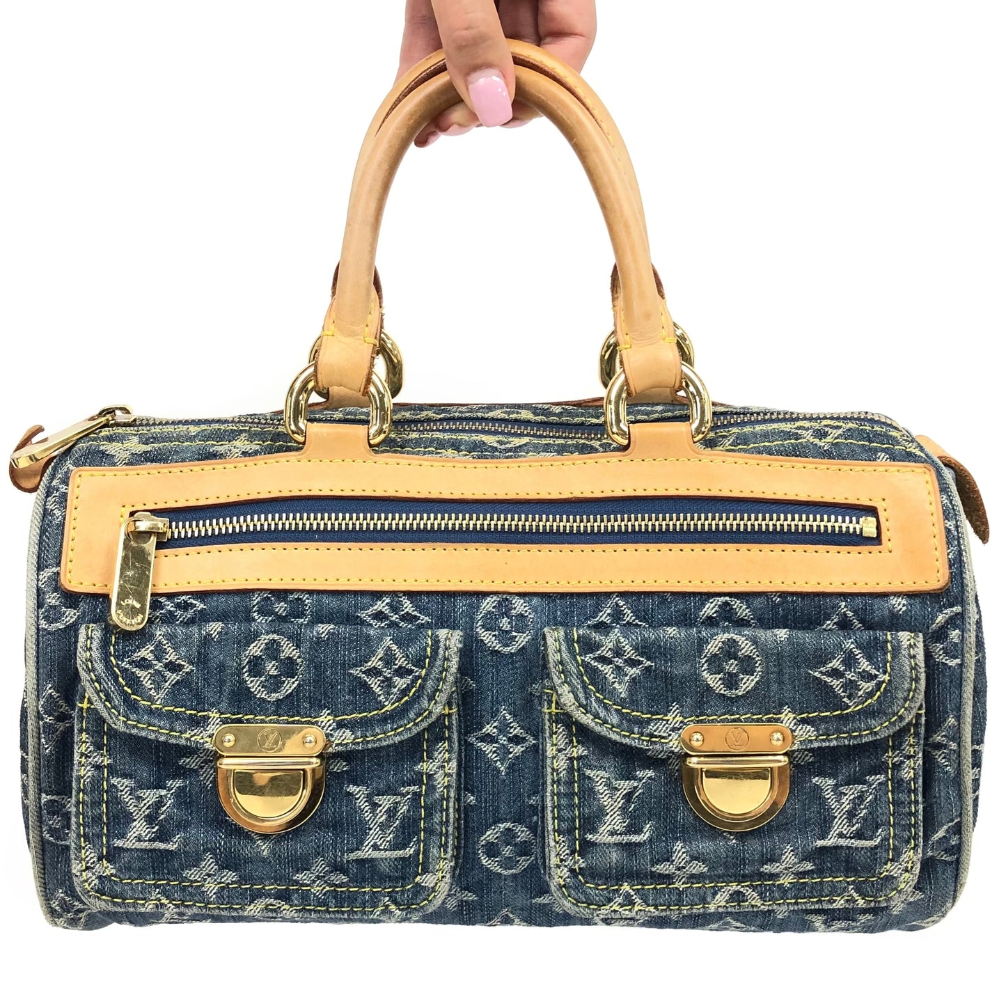 LOUIS VUITTON NEO SPEEDY DENIM BAG