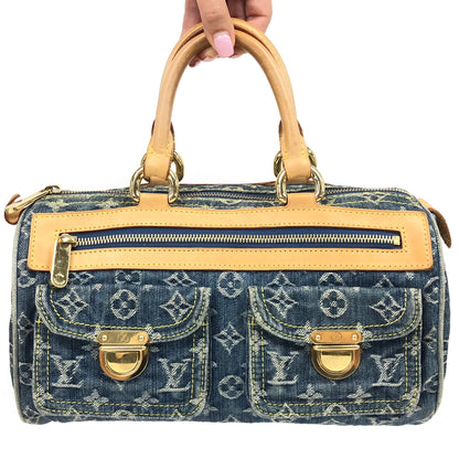 LOUIS VUITTON NEO SPEEDY DENIM BAG