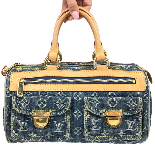 LOUIS VUITTON NEO SPEEDY DENIM BAG