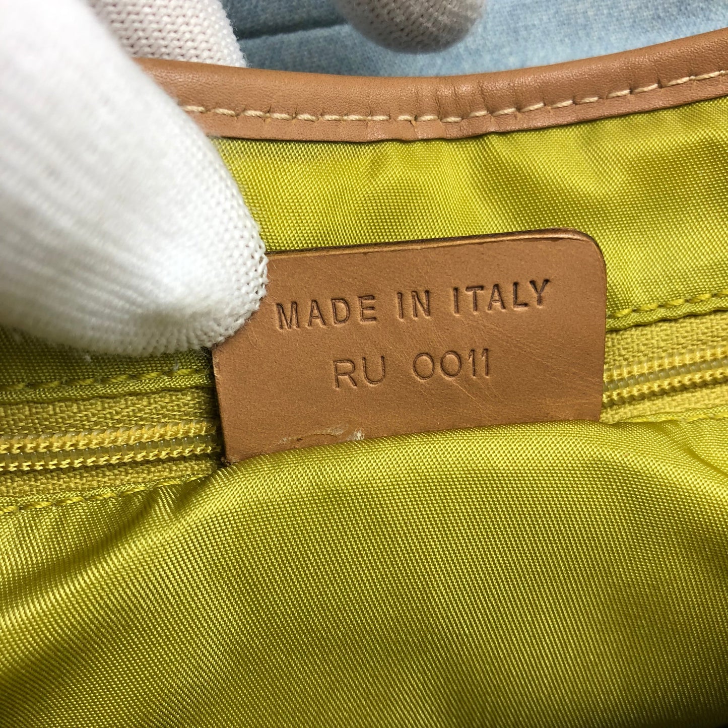 CHRISTIAN DIOR DENIM DOUBLE SADDLE BAG