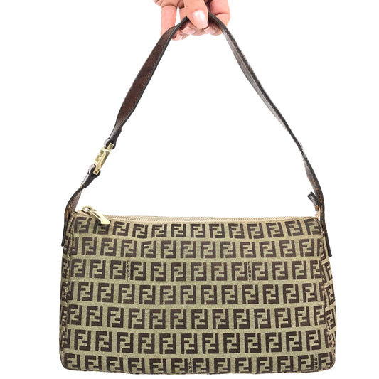 FENDI ZUCCA SHOULDER BAG