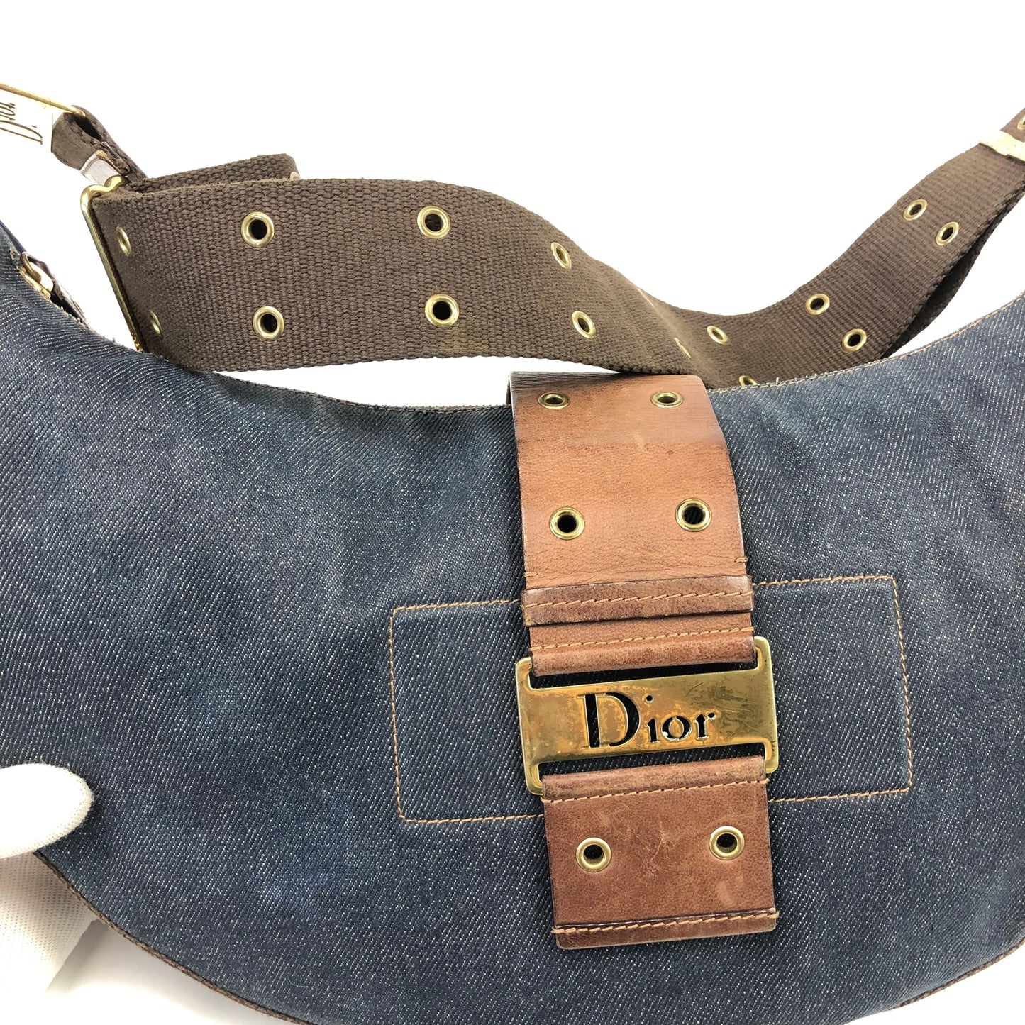CHRISTIAN DIOR CRESCENT SHOULDER/CROSSBODY BAG