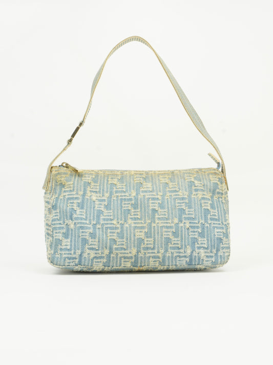 FENDI DENIM ZUCCA SHOULDER BAG