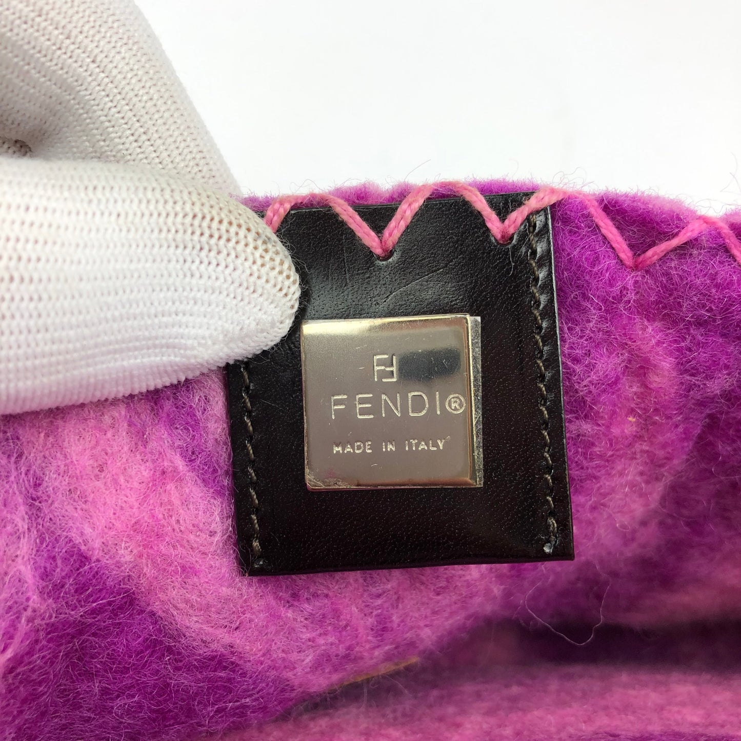 FENDI FELT BAGUETTE BAG