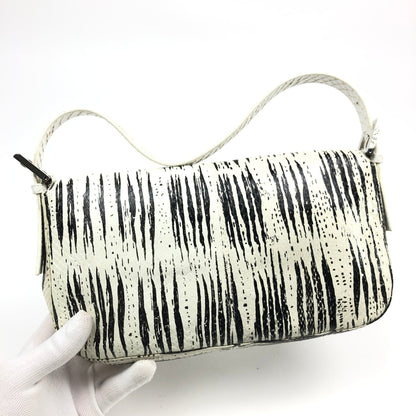 FENDI PYTHON SNAKESKIN BAGUETTE SHOULDER BAG