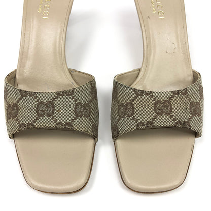 GUCCI MONOGRAM MULE HEELS