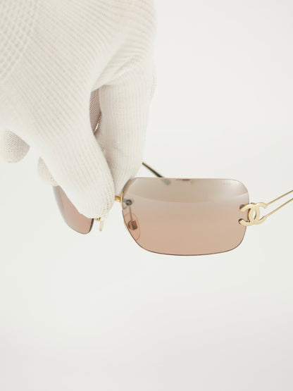 CHANEL RIMLESS SUNGLASSES