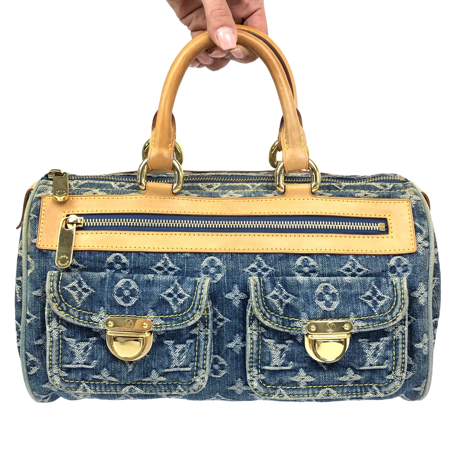 LOUIS VUITTON NEO SPEEDY DENIM BAG