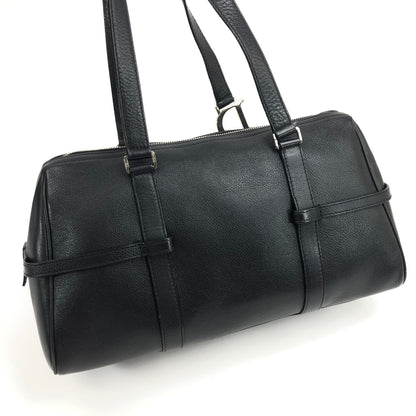 CHRISTIAN DIOR LEATHER BAG WITH SILVER HARDWARE