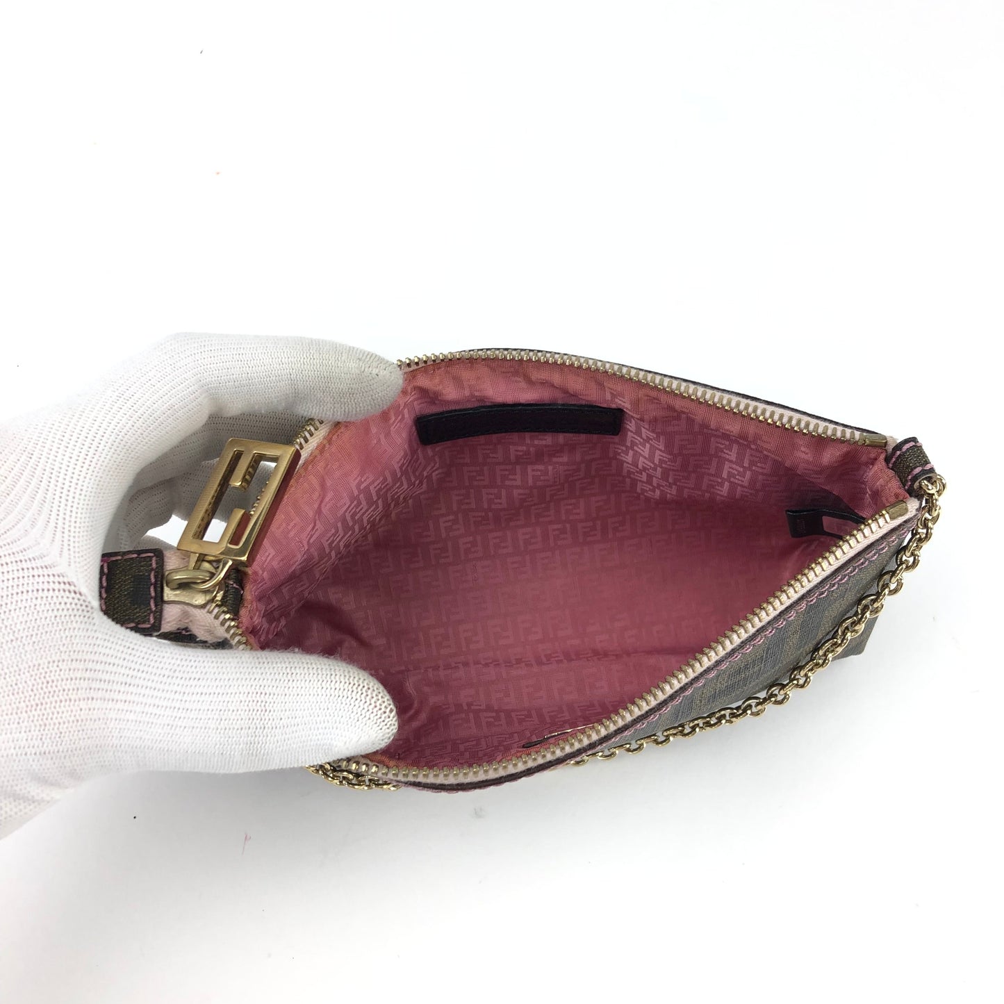 FENDI ZUCCA CHAIN BAG