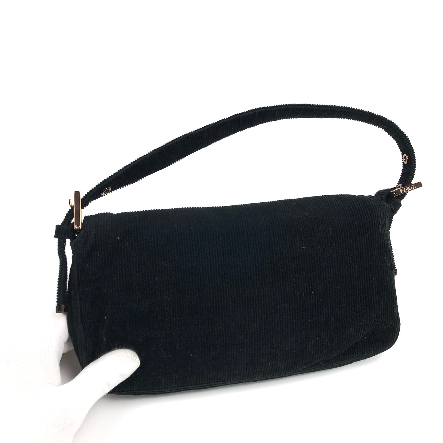 FENDI CORDUROY BAGUETTE BAG