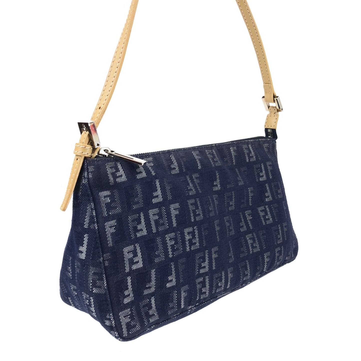 FENDI DENIM ZUCCA SHOULDER BAG