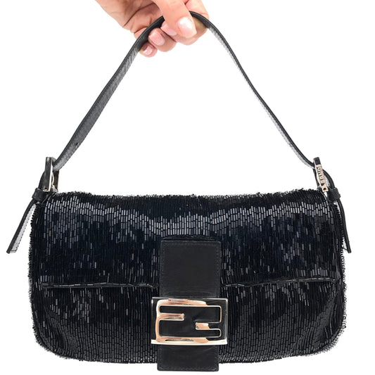 FENDI BEADED BAGUETTE BAG