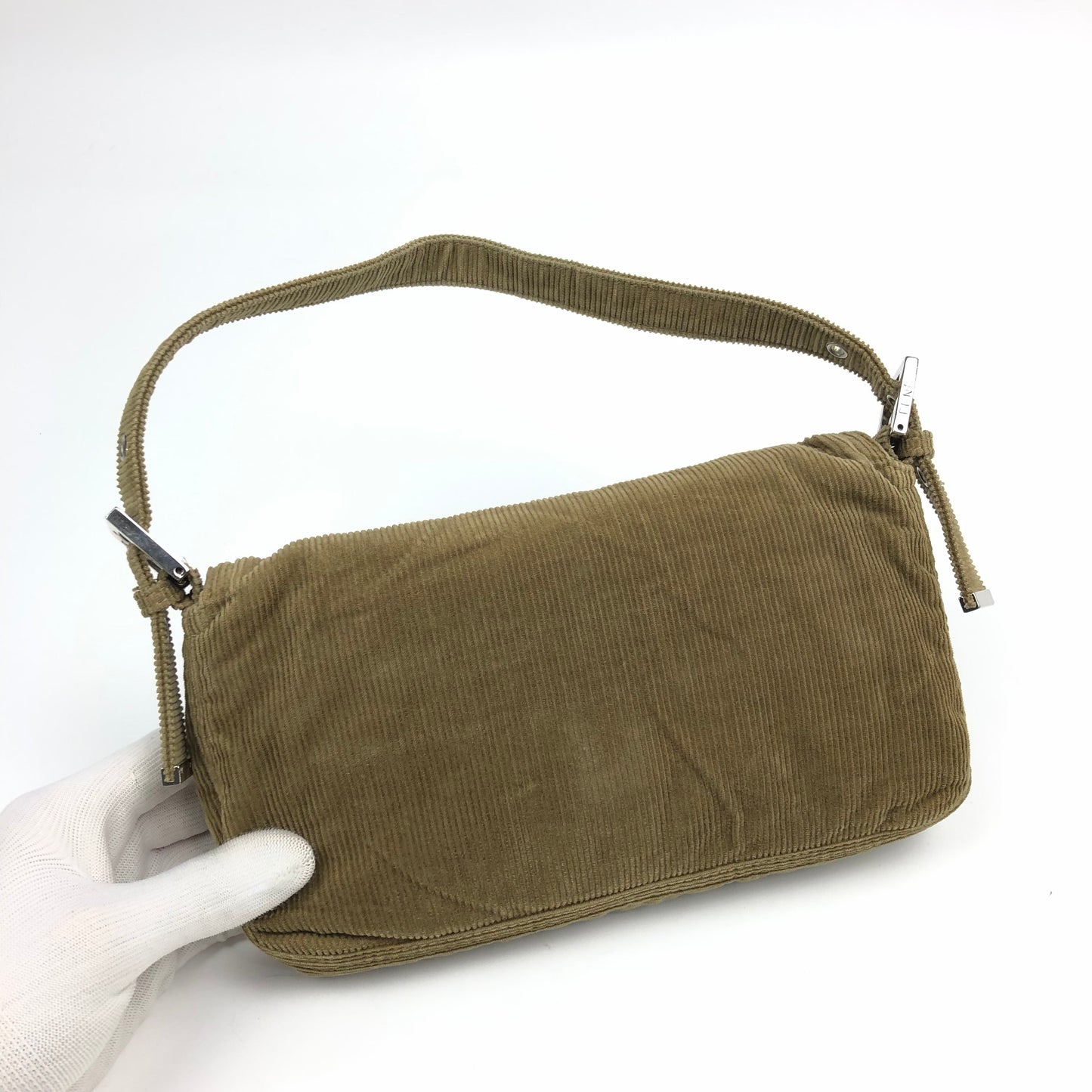 FENDI CORDUROY BAGUETTE BAG