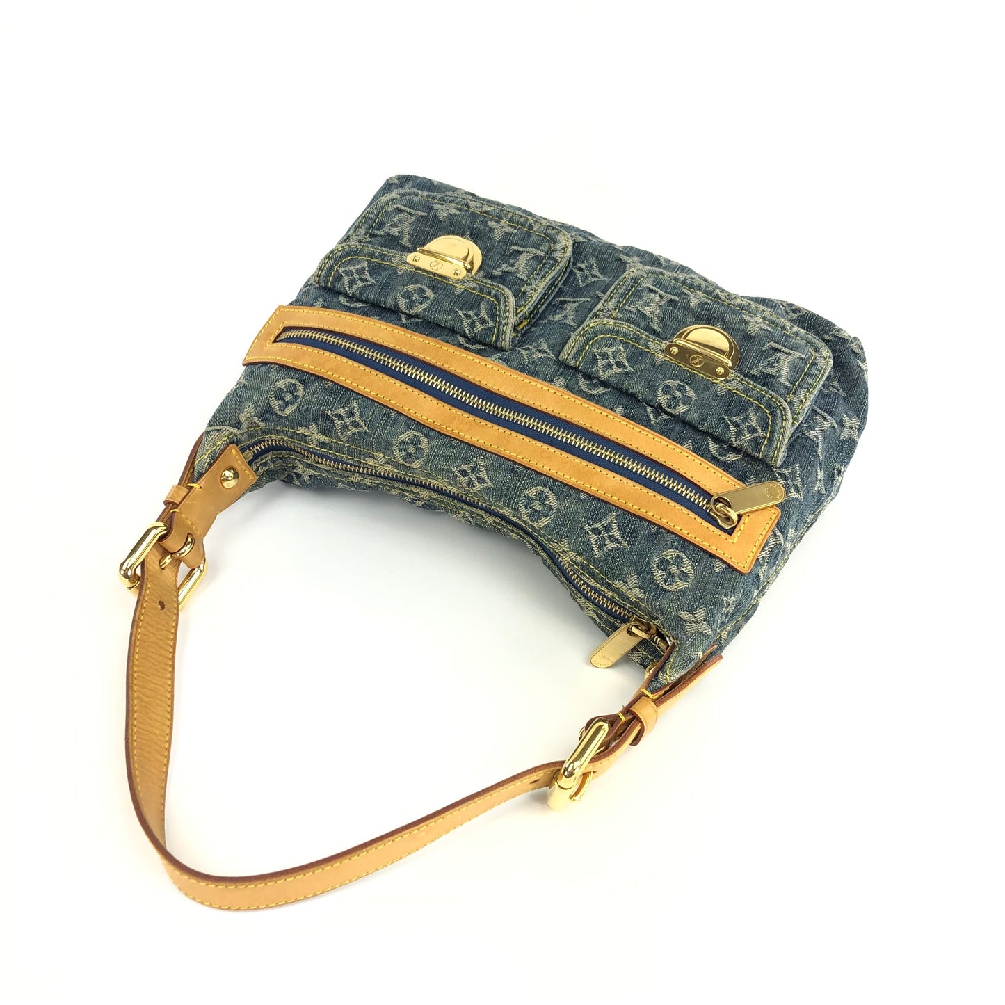 LOUIS VUITTON BAGGY PM DENIM SHOULDER BAG