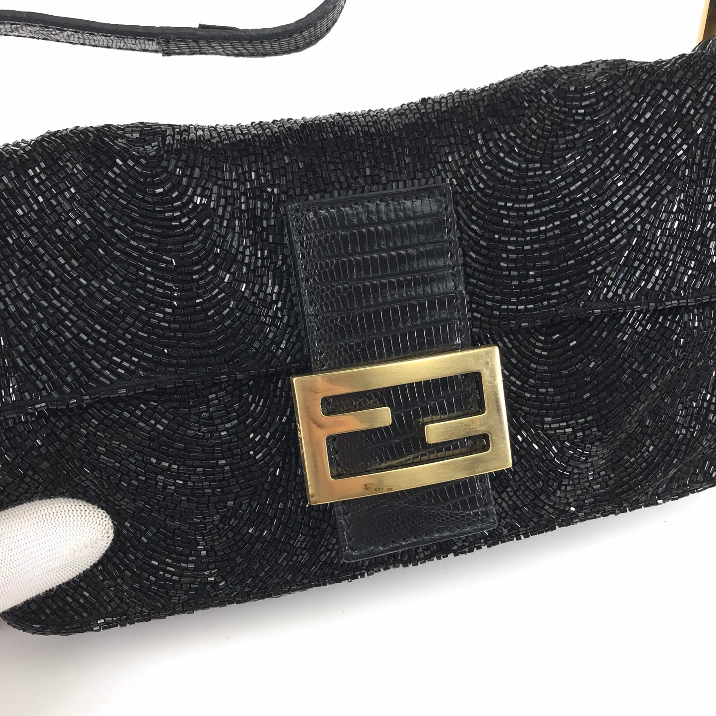 FENDI BEADED BAGUETTE BAG