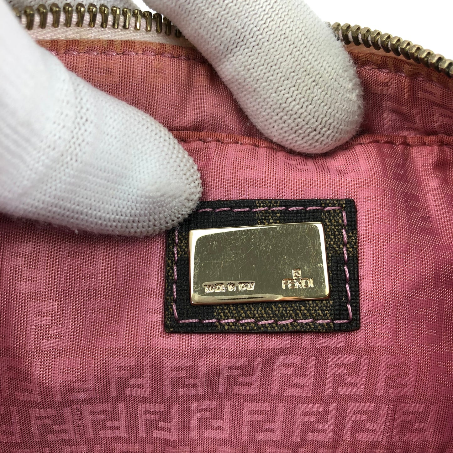 FENDI ZUCCA CHAIN BAG