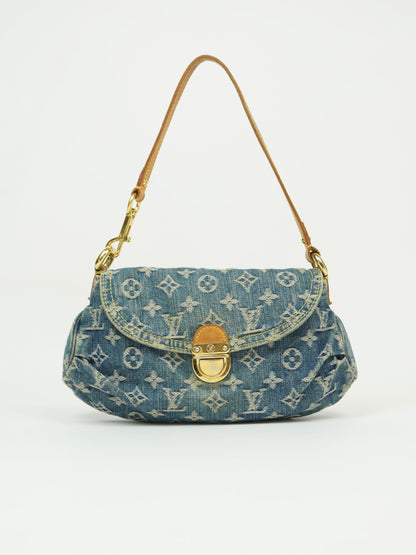 LOUIS VUITTON DENIM PLEATY BAG